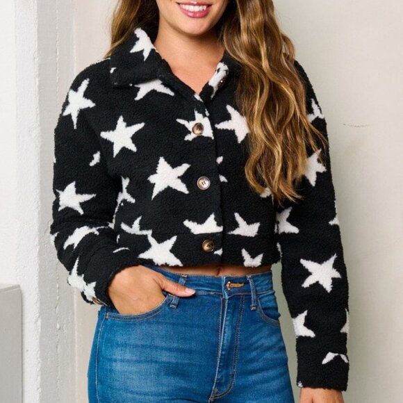 Altar'd State Jackets & Blazers - Altar'd State Sherpa Crop Jacket